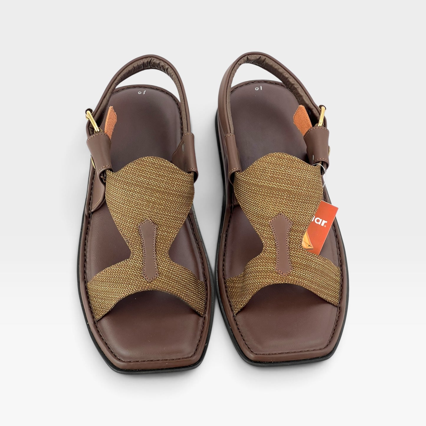 Panjedar Fabric Brown Soft Padded