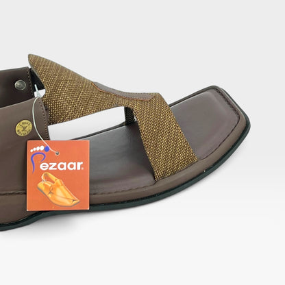 Panjedar Fabric Brown Soft Padded
