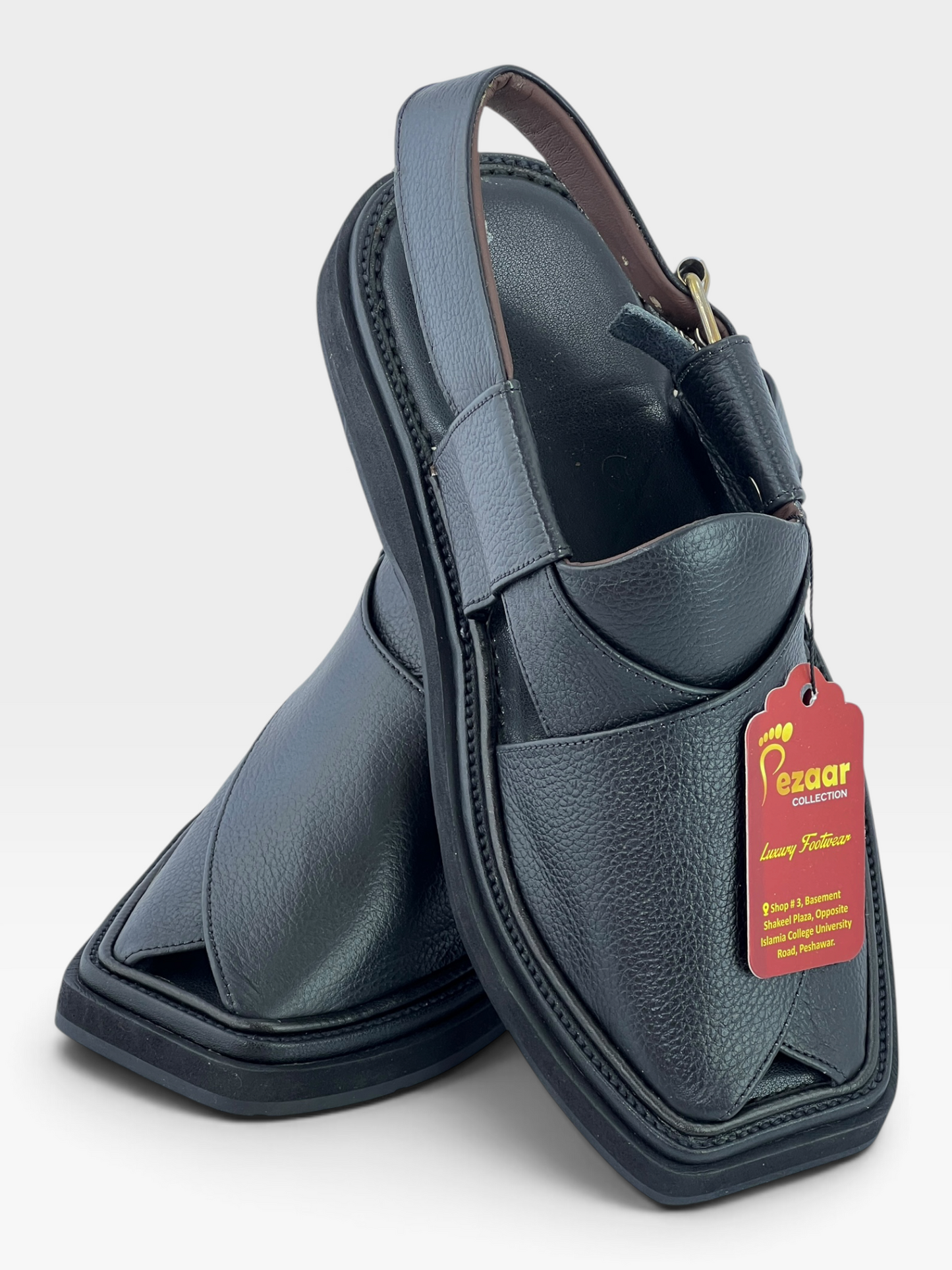 Half Kaptan Pure Leather danidar (Black)