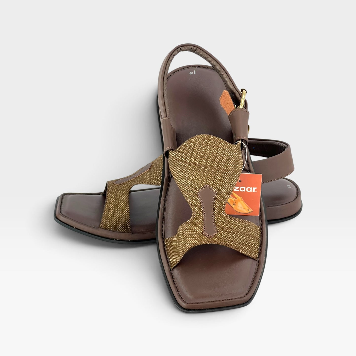 Panjedar Fabric Brown Soft Padded