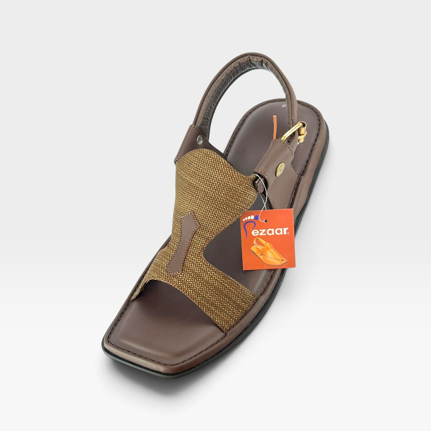 Panjedar Fabric Brown Soft Padded