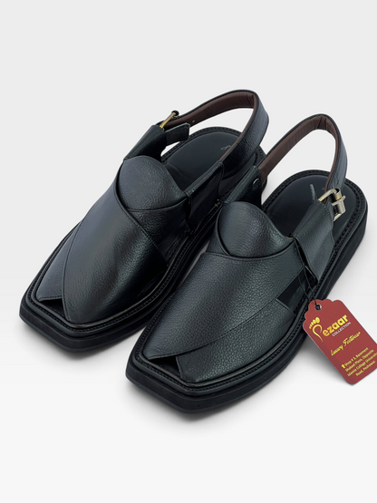Half Kaptan Pure Leather danidar (Black)