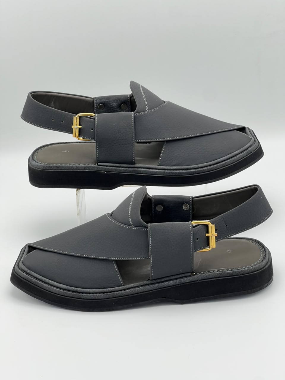 Premium Grey Peshawari Chappal