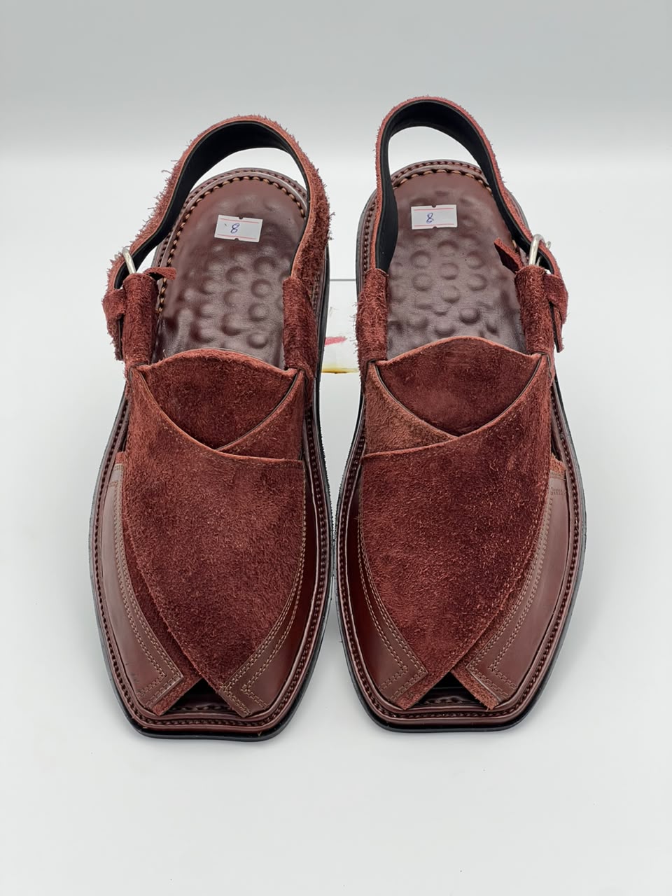 Premium Maroon Suede Peshawari Chappal