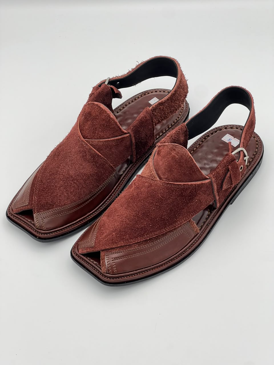 Premium Maroon Suede Peshawari Chappal