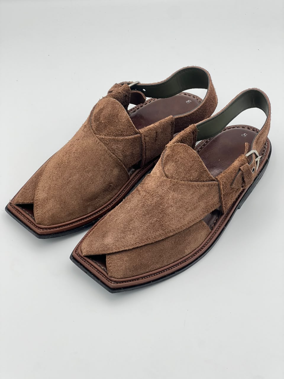 Premium Tan Suede Peshawari Chappal