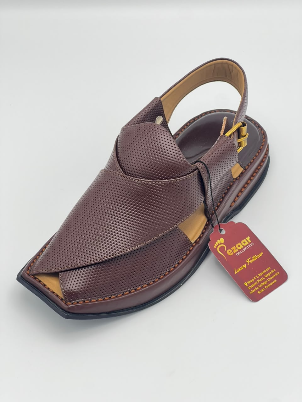 Premium Coffee Brown Peshawari Chappal