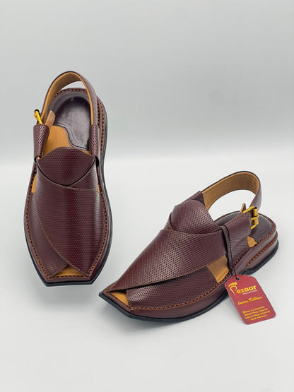 Premium Coffee Brown Peshawari Chappal