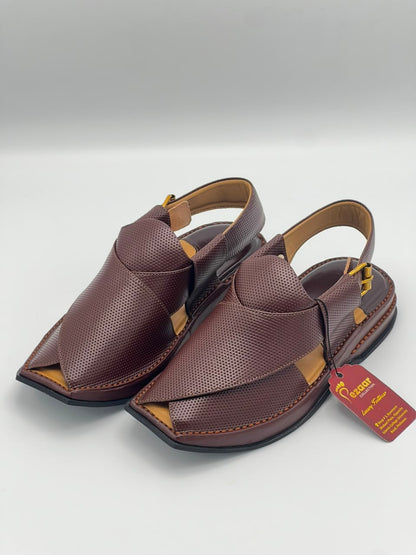 Premium Coffee Brown Peshawari Chappal