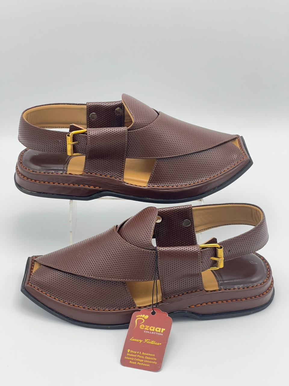 Premium Coffee Brown Peshawari Chappal