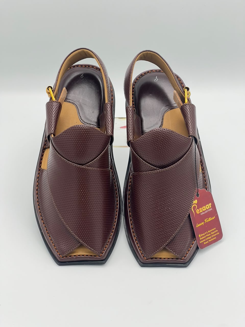 Premium Coffee Brown Peshawari Chappal