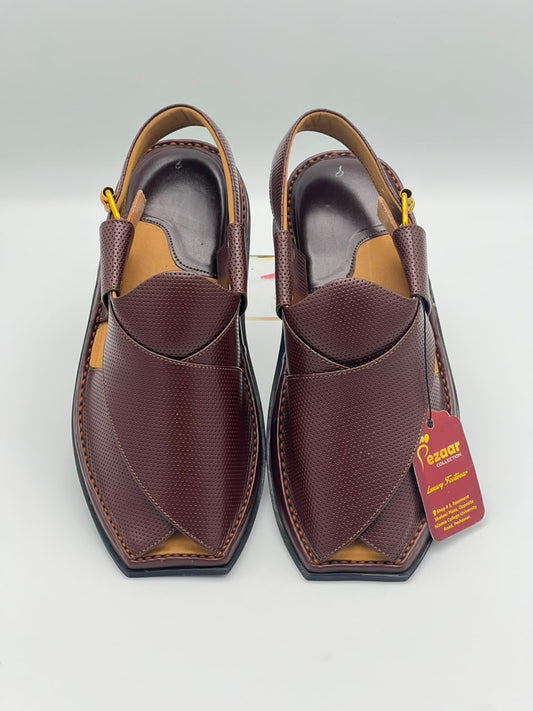 Premium Coffee Brown Peshawari Chappal